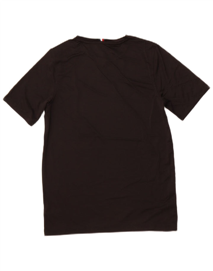 TOMMY HILFIGER Camiseta masculina pequena de poliéster preto