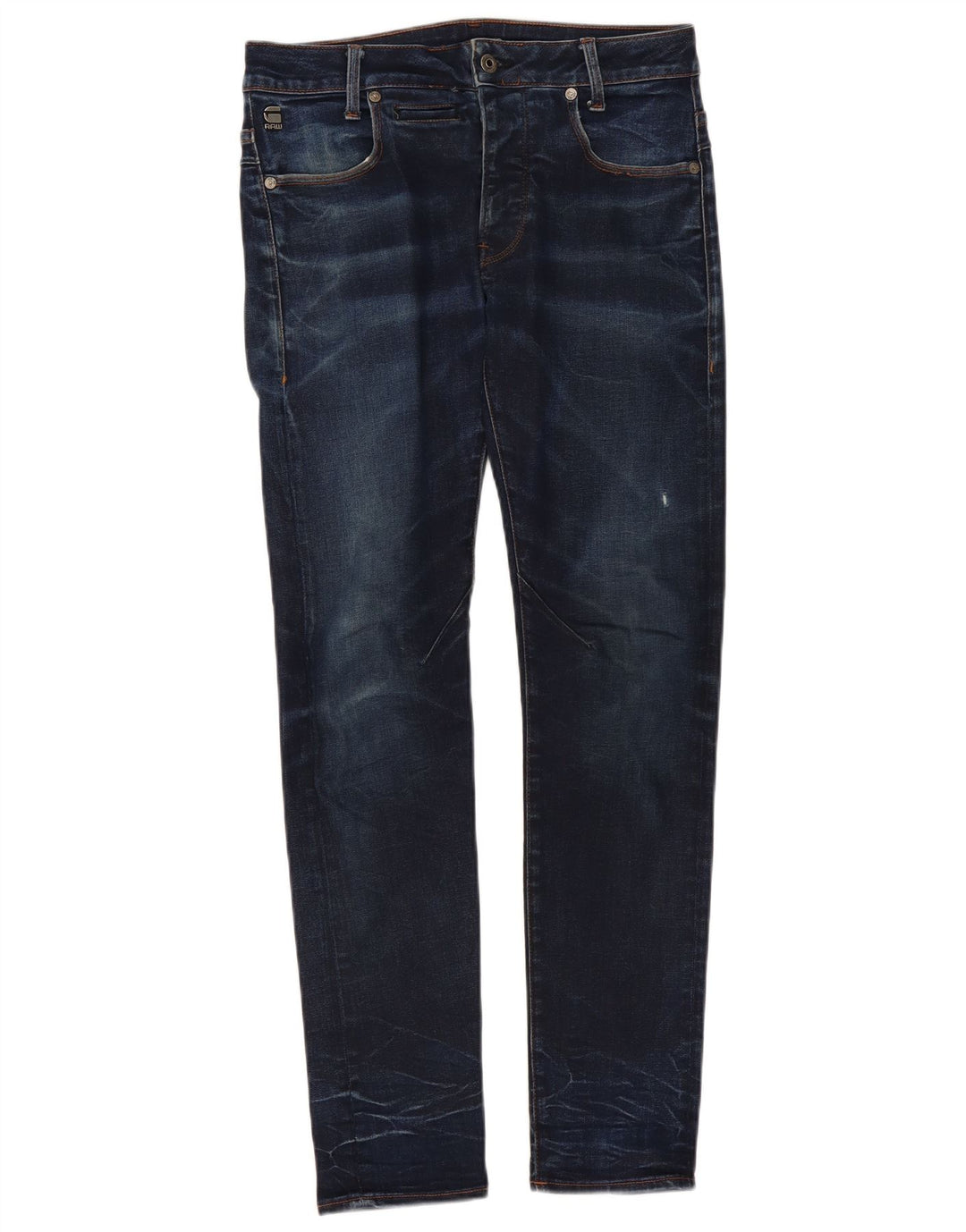 Calça jeans slim masculina G-Star W32 L32 azul marinho