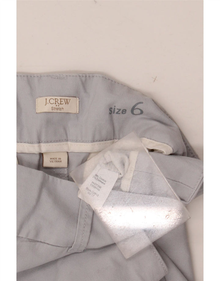 J. CREW Shorts Chino Feminino US 6 Médio W30 Algodão Cinza
