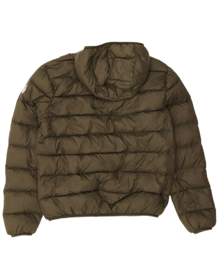 Jaqueta masculina acolchoada com capuz North Sails UK 40 grande poliamida cáqui