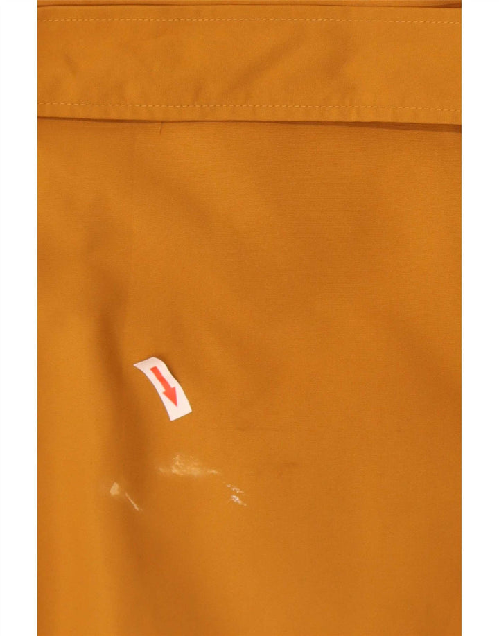 Casaco impermeável masculino Marks & Spencer Reino Unido 16 grande poliéster laranja