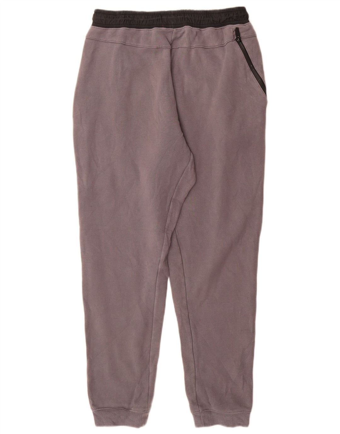 Calça de treino masculina Nike Joggers cinza médio algodão colorblock