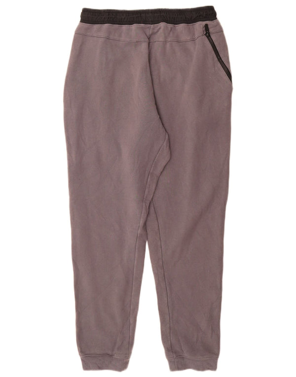 Calça de treino masculina Nike Joggers cinza médio algodão colorblock