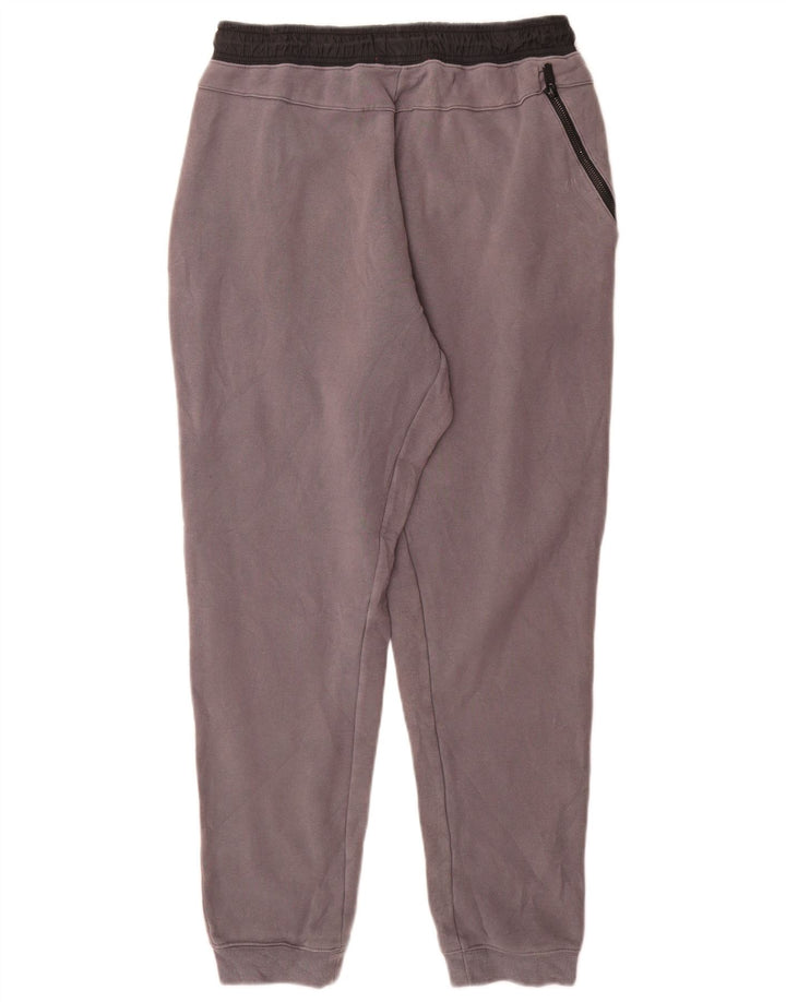 Calça de treino masculina Nike Joggers cinza médio algodão colorblock
