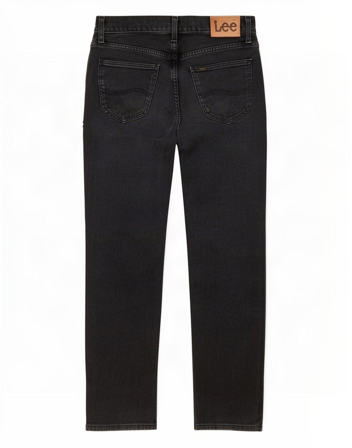 Jeans retos femininos Lee W29 L34 algodão preto