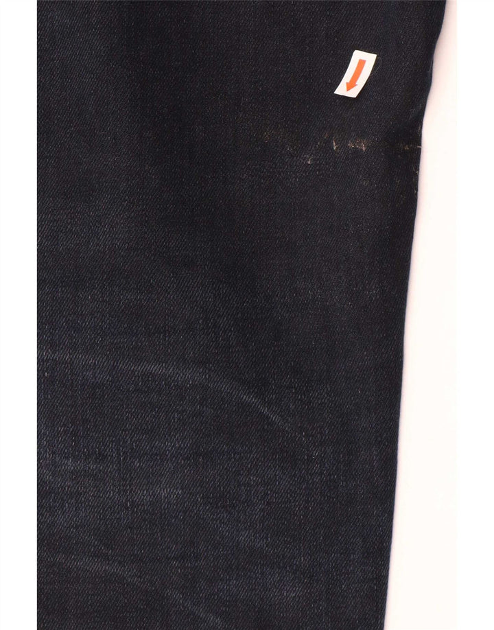 Dondup Mens Straight Jeans W33 L34 Azul Marinho Algodão