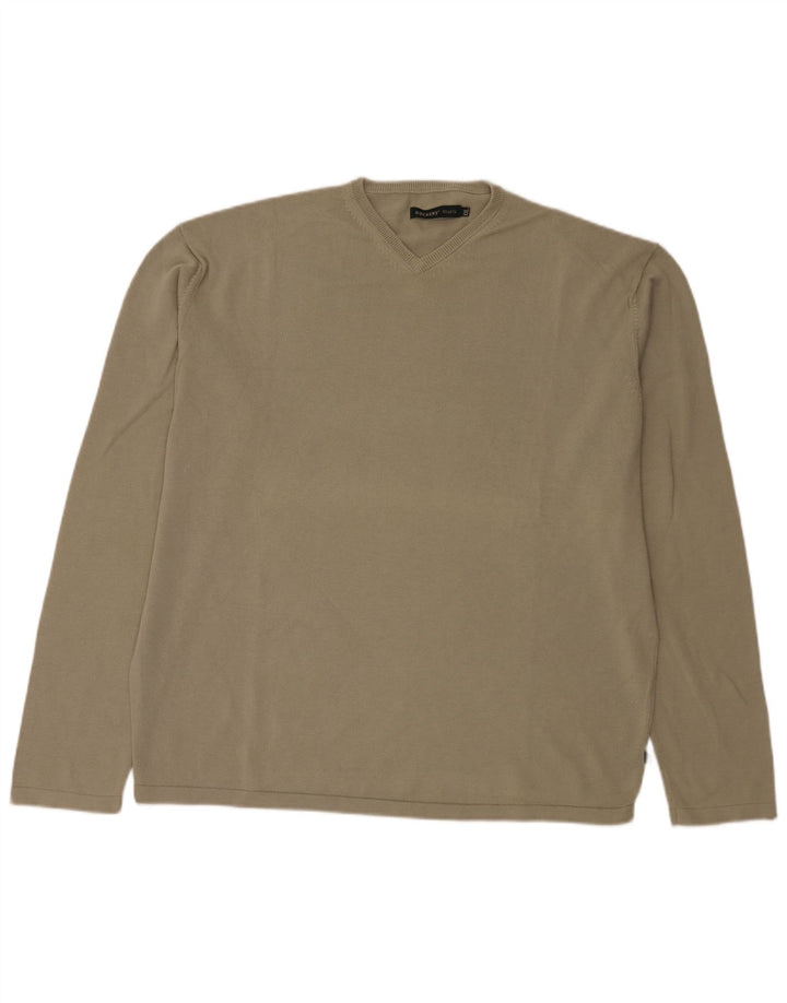 Suéter masculino Dockers cáqui com decote em V 2XL cáqui
