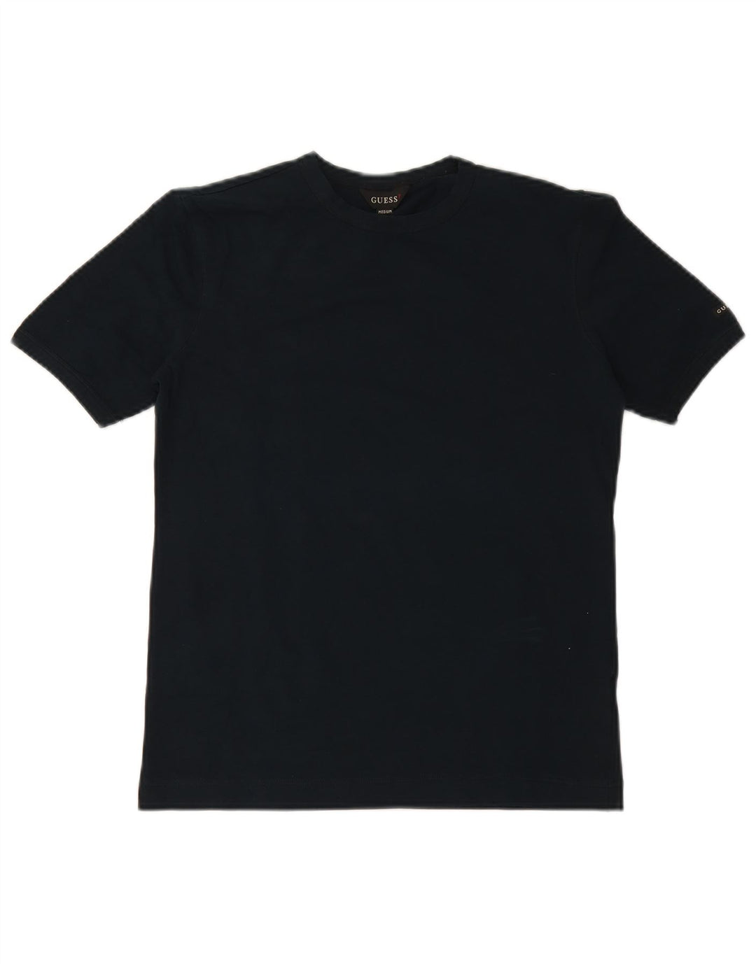 Camiseta feminina GUESS UK 12 algodão azul marinho médio