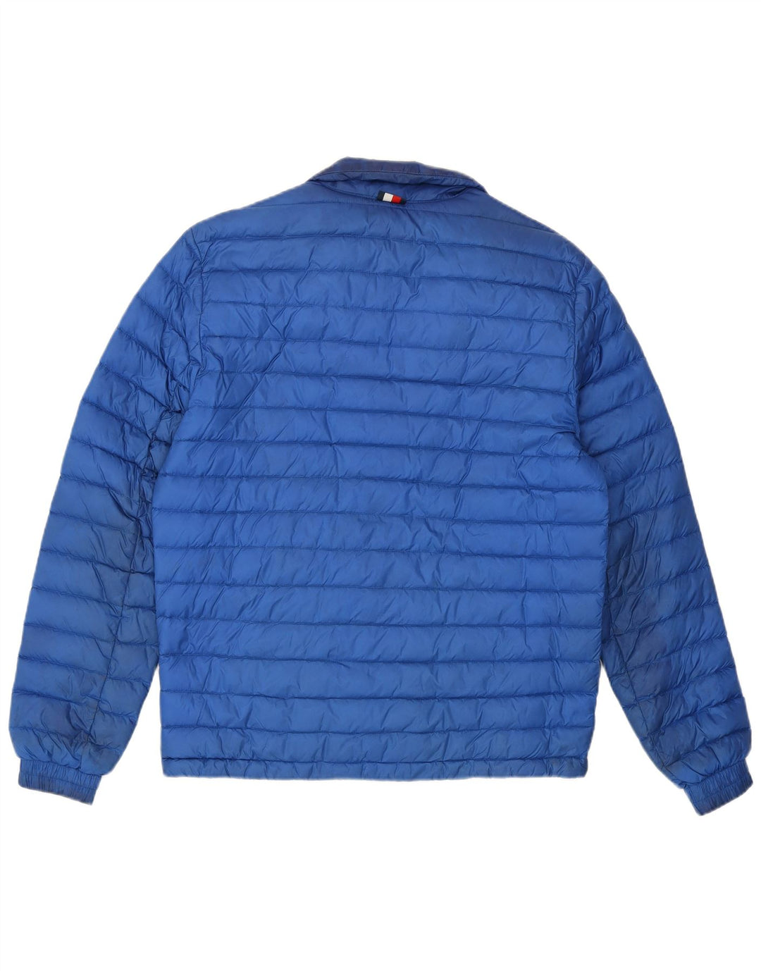 Jaqueta acolchoada masculina Tommy Hilfiger UK 36 pequena azul poliamida