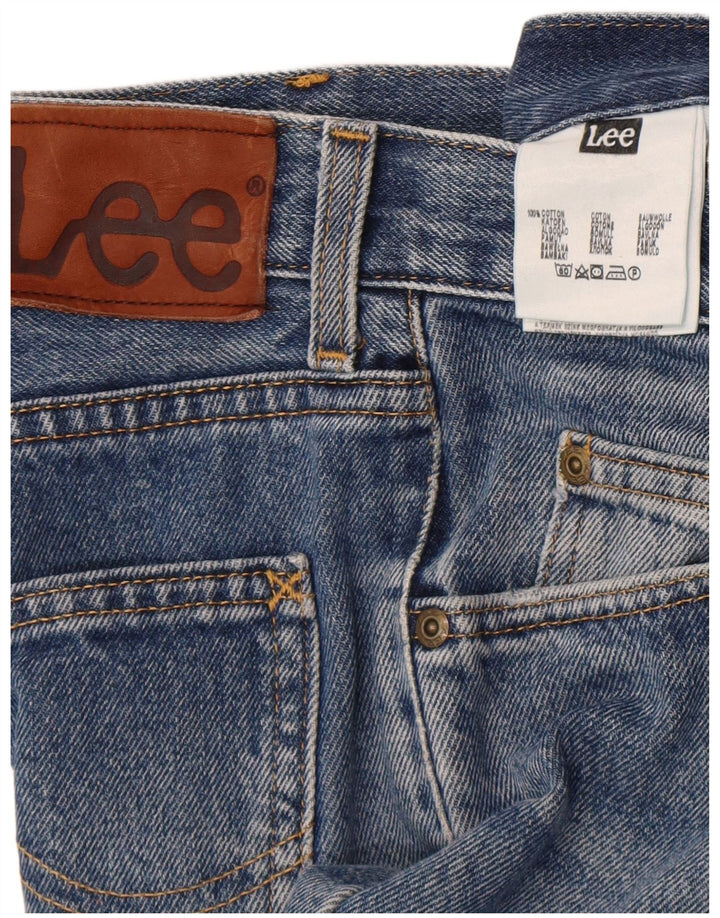 Lee Mens Brooklyn Straight Jeans W34 L32 Azul Algodão