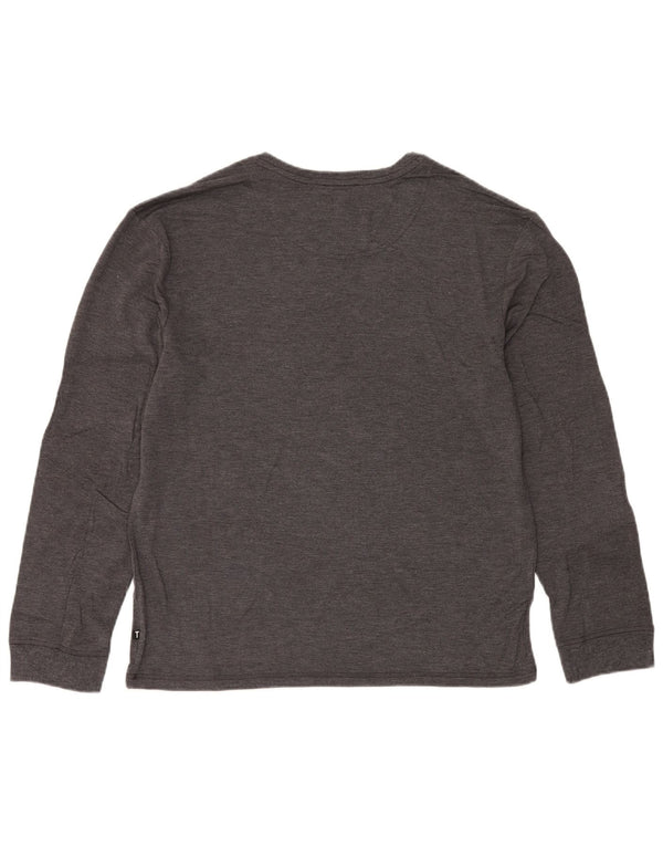 Ted Baker Mens Top Manga Longa Médio Cinza Modal