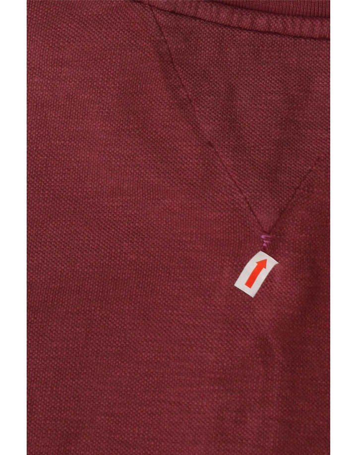TOMMY HILFIGER Mens Polo Shirt Medium Burgundy Cotton Vintage Tommy Hilfiger and Second-Hand Tommy Hilfiger from Messina Hembry 
