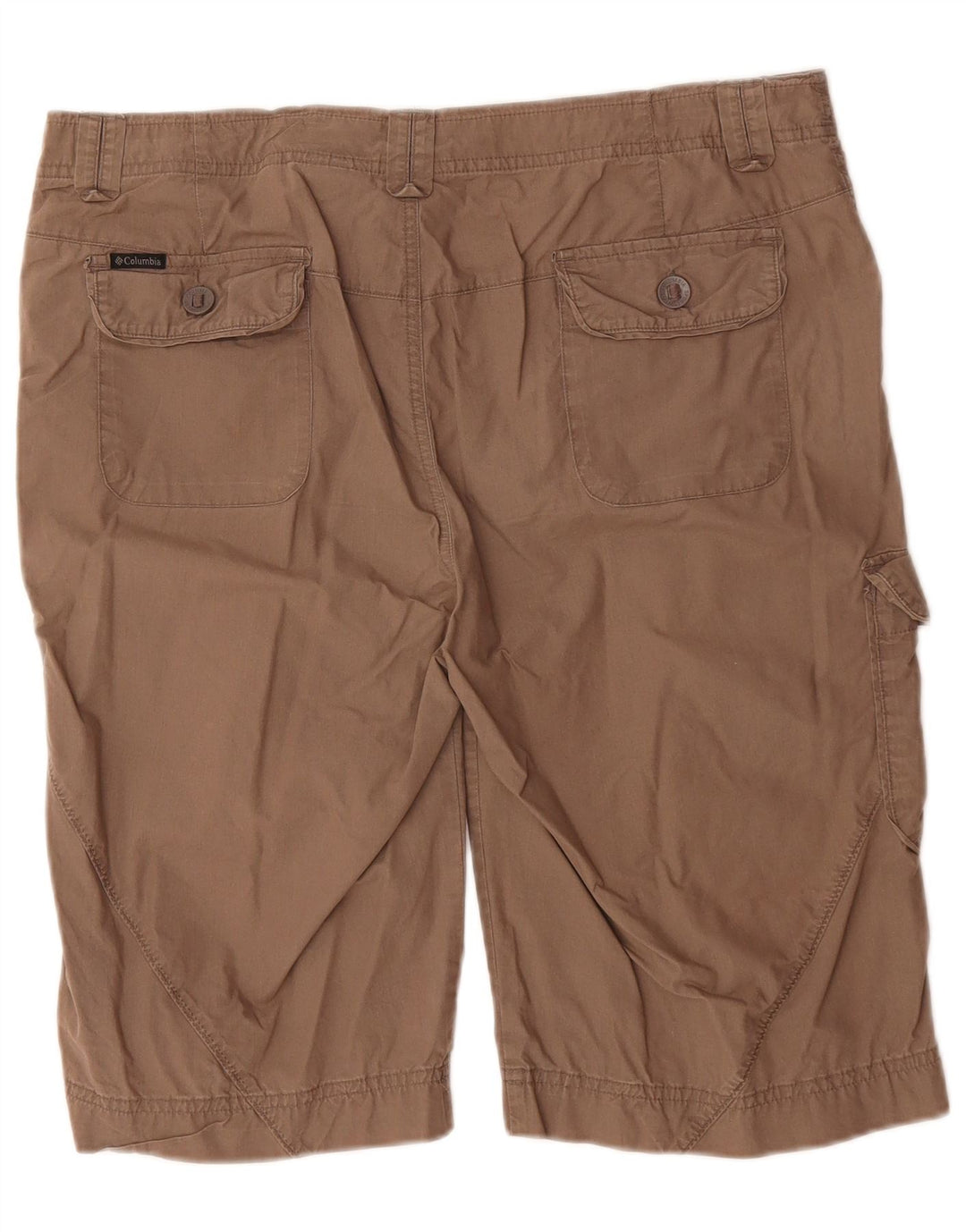 COLUMBIA Bermuda Cargo Feminina XL W36 L13 Algodão Marrom