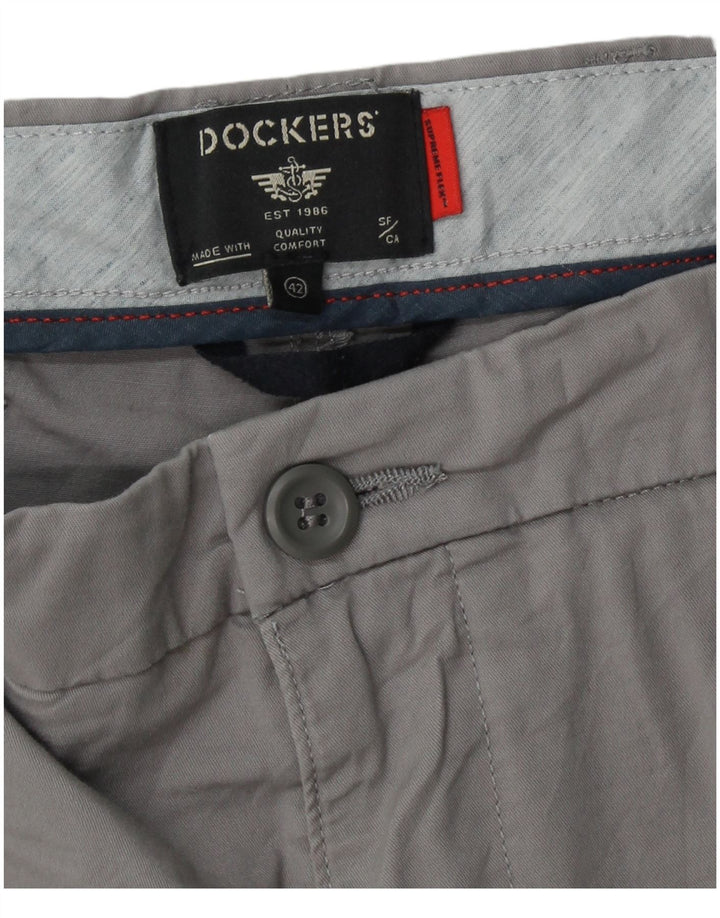 Shorts Chino Masculino DOCKERS W42 2XL Algodão Cinza