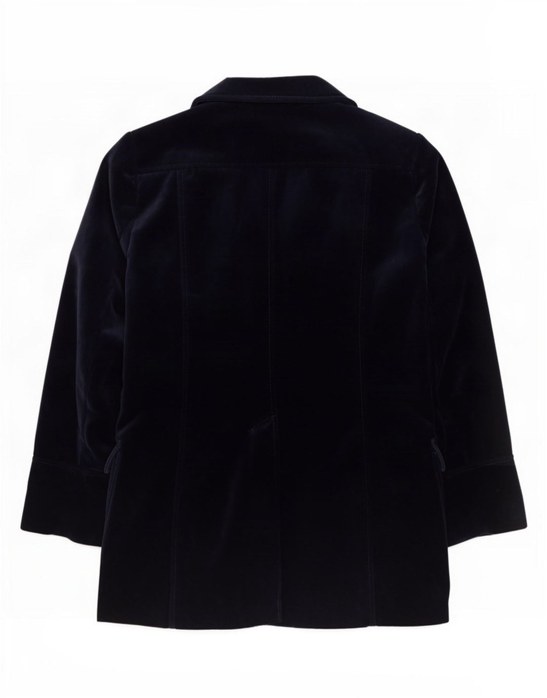 Casaco feminino Valentino com peito duplo tamanho 42 pequeno azul marinho