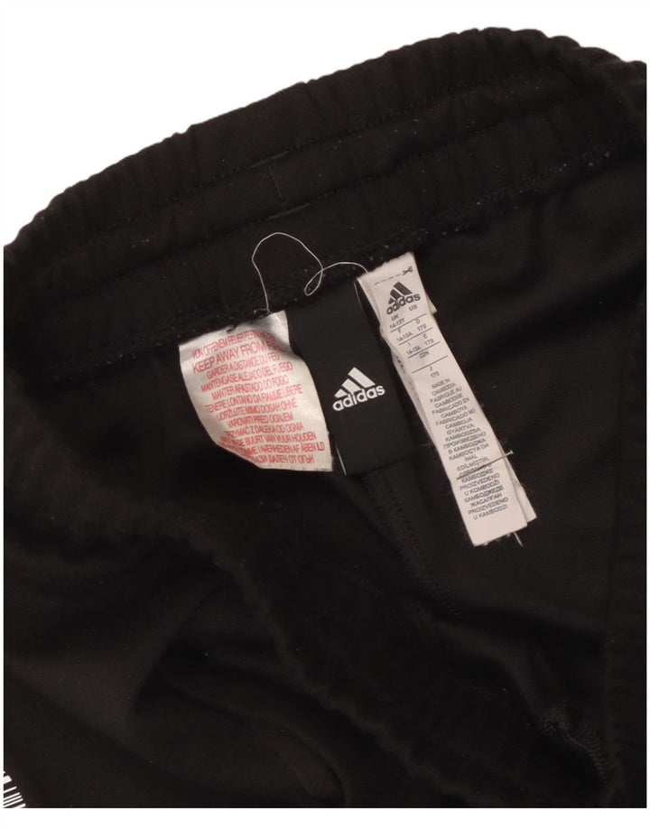 Shorts esportivos gráficos Adidas meninos 14-15 anos preto poliéster