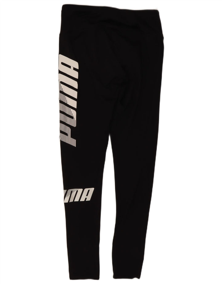 Leggings Puma Feminino UK 10 Pequeno Poliéster Preto