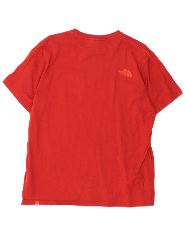 Camiseta gráfica masculina THE NORTH FACE Top grande de algodão vermelho