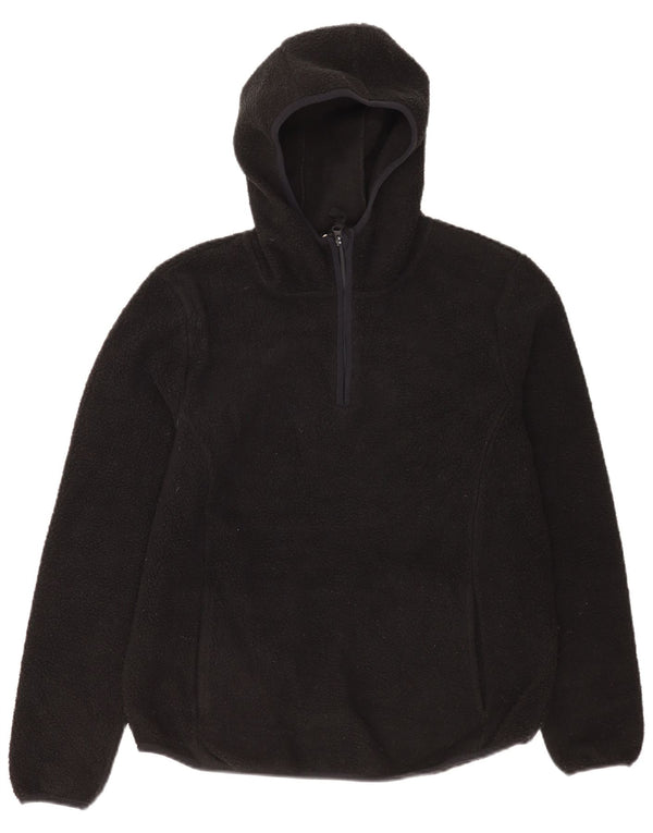Suéter feminino com capuz de lã com zíper 1/4 da Mountain Warehouse Reino Unido 14 grande preto