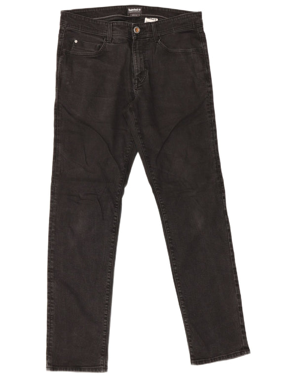 Timberland Mens Jeans Slim W32 L32 Algodão Preto