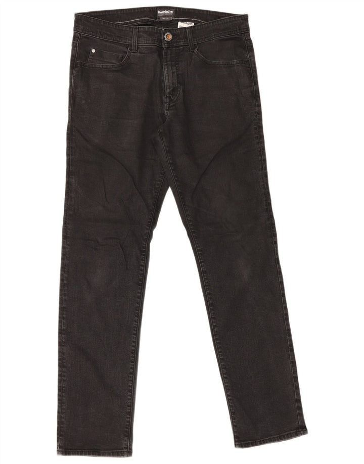 Timberland Mens Jeans Slim W32 L32 Algodão Preto