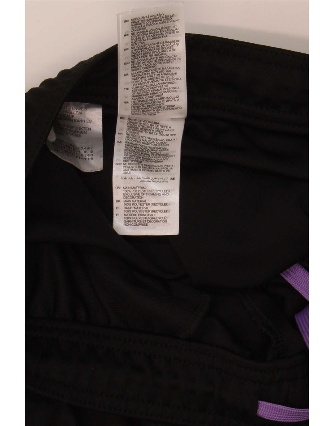 Calça de treino feminina Adidas UK 12/14 médio preto poliéster