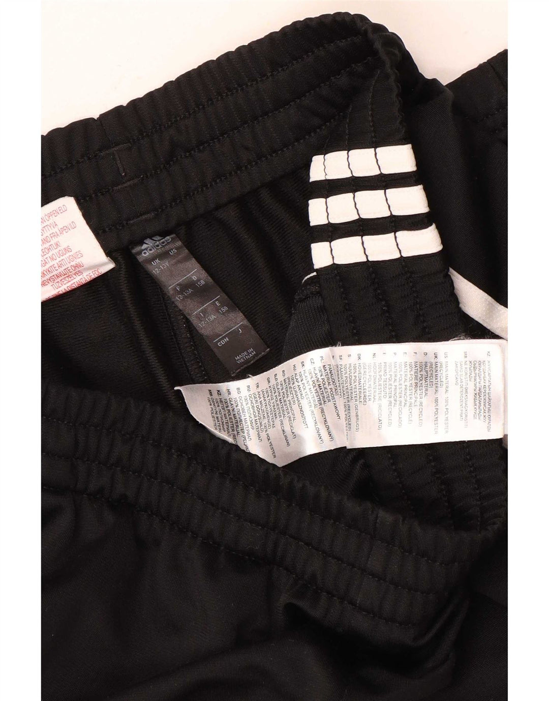 Calças de treino ADIDAS Meninos Joggers 12-13 Anos Preto Poliéster