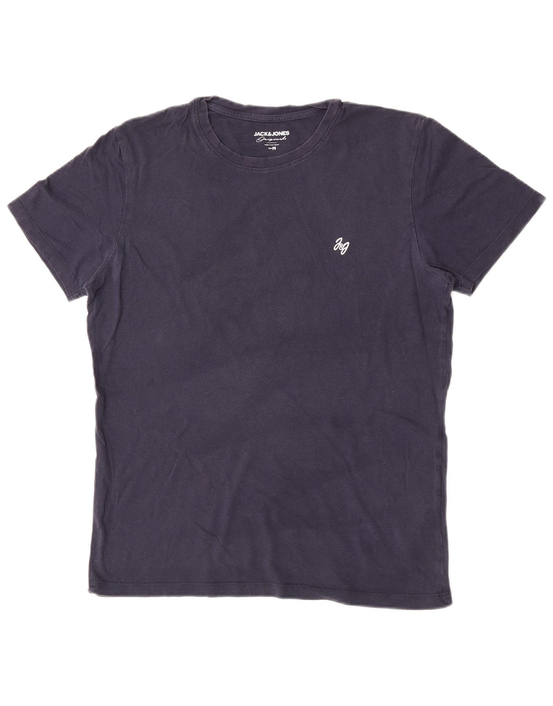 Camiseta masculina Jack & Jones Top médio algodão azul marinho