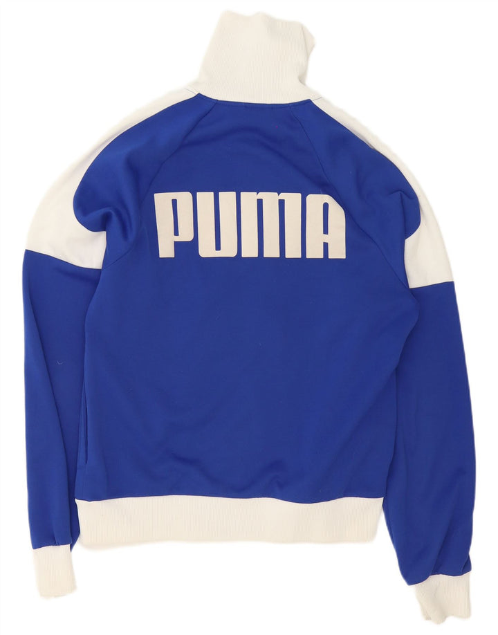 Jaqueta masculina Puma Graphic Tracksuit Top Azul Médio Poliéster Colorblock