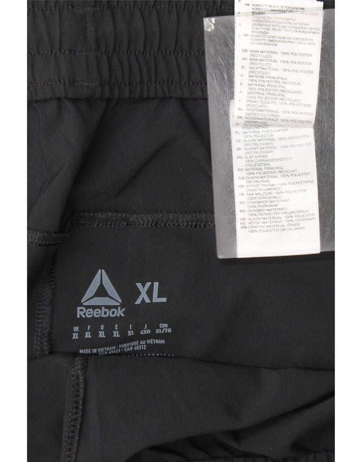 Shorts esportivos masculinos Reebok XL poliéster preto
