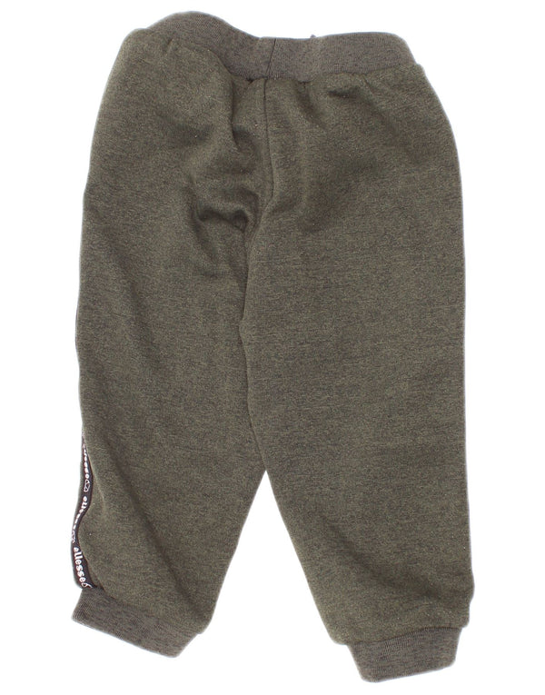 Ellesse Calça de treino estampada para meninos 12-18 meses verde colorblock