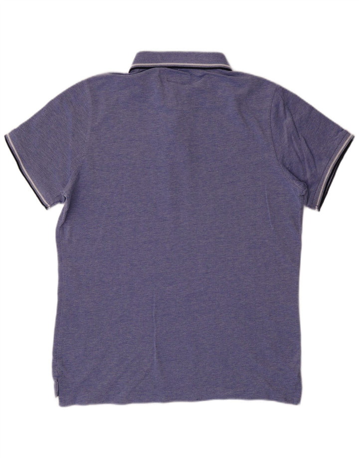 Camisa polo masculina Superdry XL azul algodão