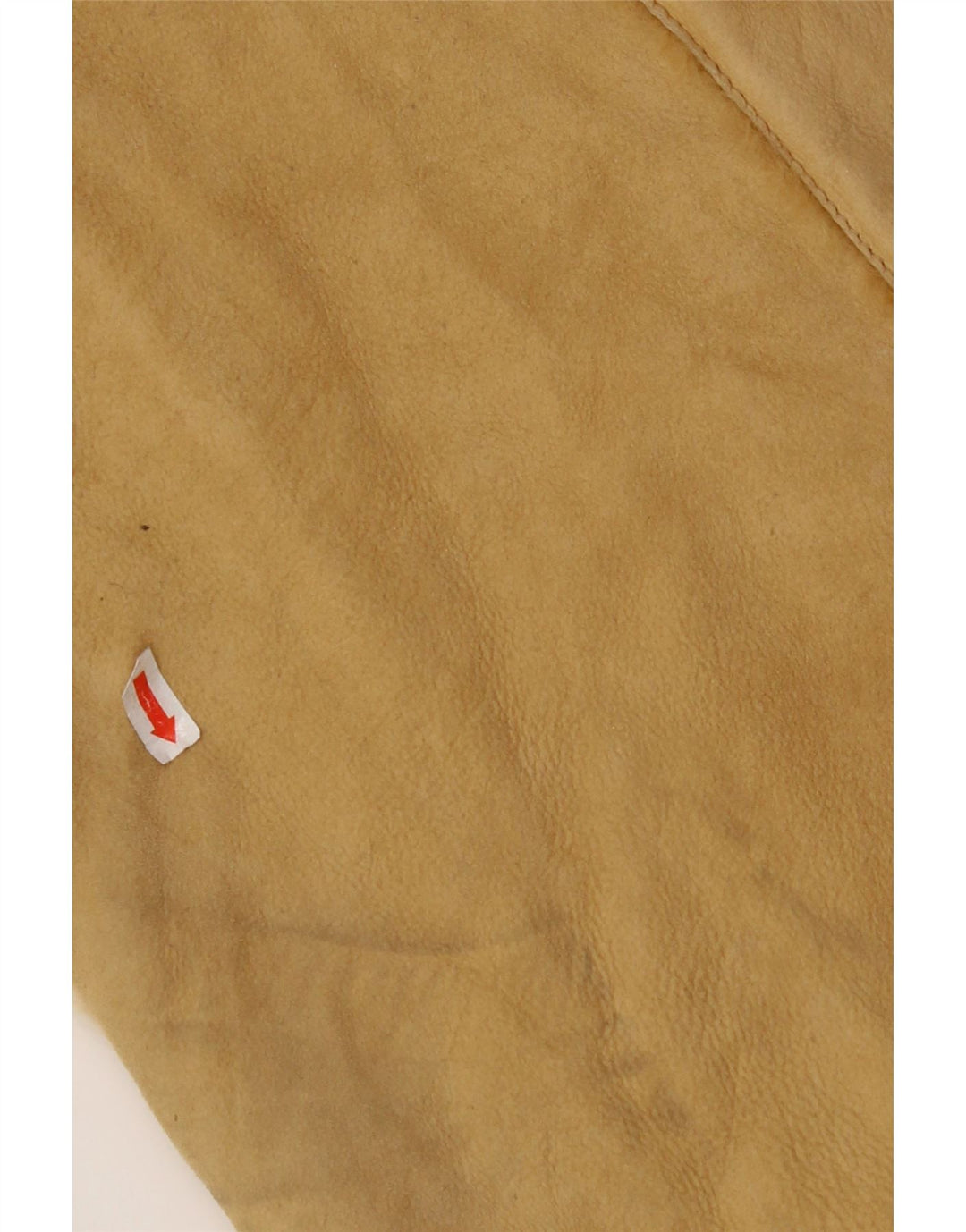 Casaco feminino VINTAGE de shearling IT 44 couro bege médio
