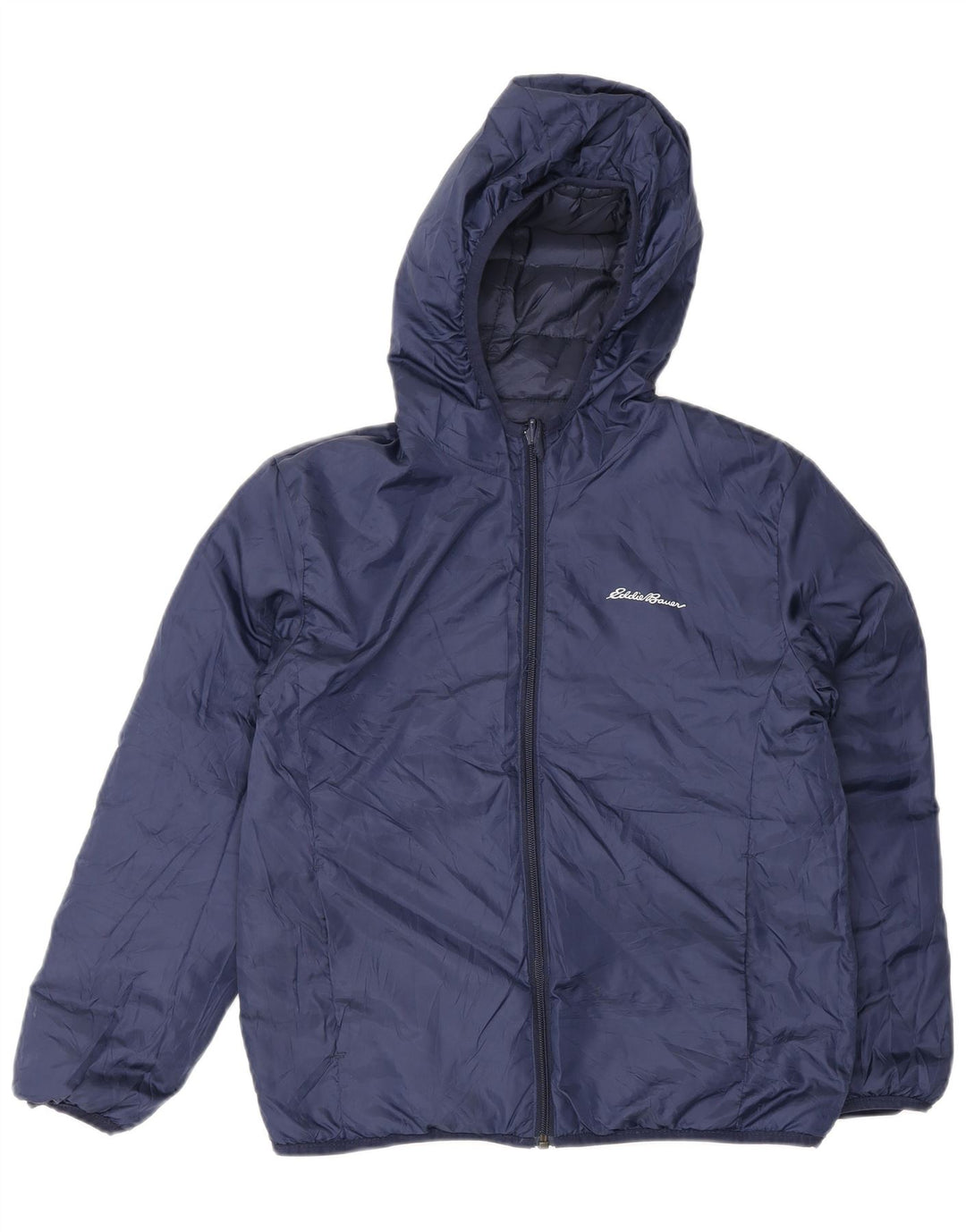 Jaqueta acolchoada com capuz para meninos Eddie Bauer 10-11 anos médio azul marinho