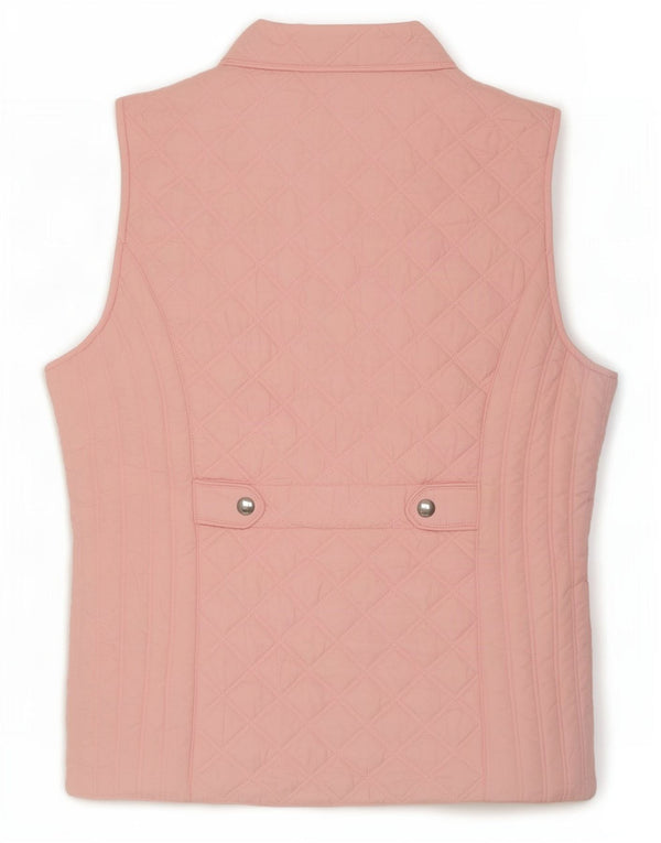 Gilet feminino acolchoado Joules UK 16 grande poliéster rosa