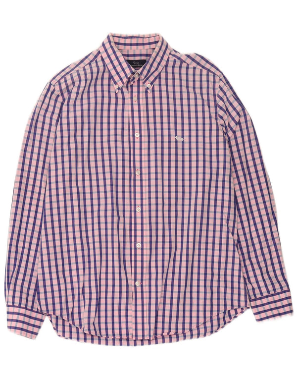 Camisa masculina Harmont & Blaine XL algodão guingão rosa