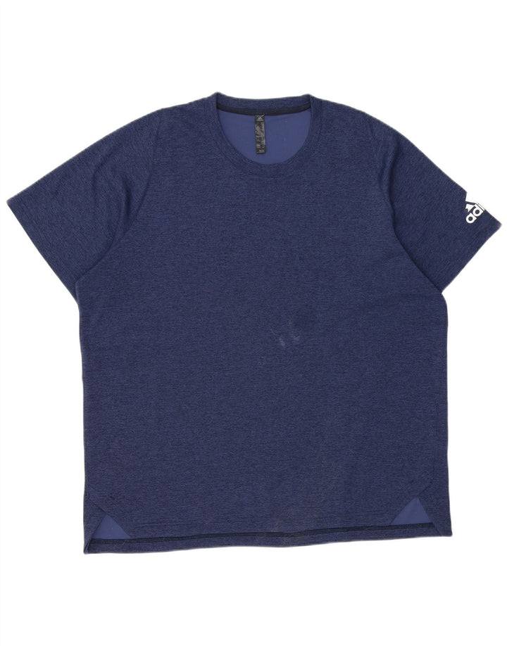 Camiseta masculina Adidas Top XL azul marinho poliéster