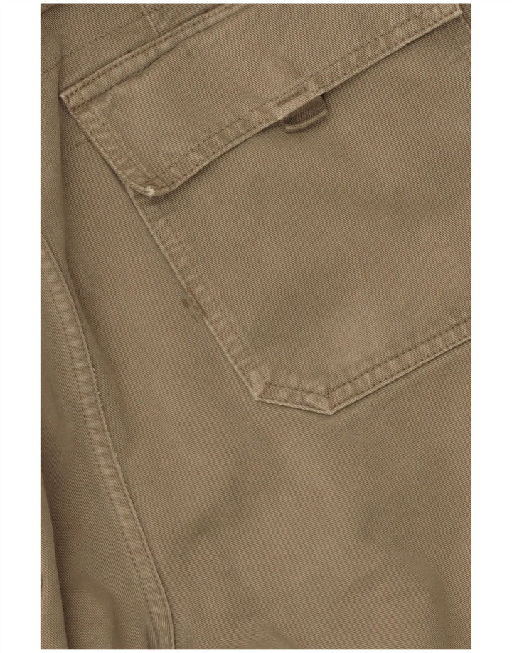 Calça cargo masculina Carrera reta W38 L33 algodão cáqui