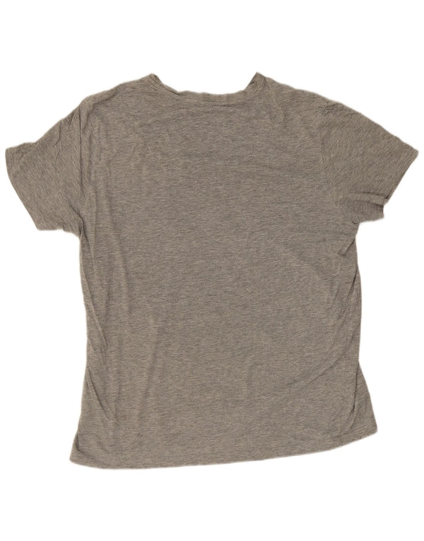 Camiseta masculina estampada Champion grande cinza