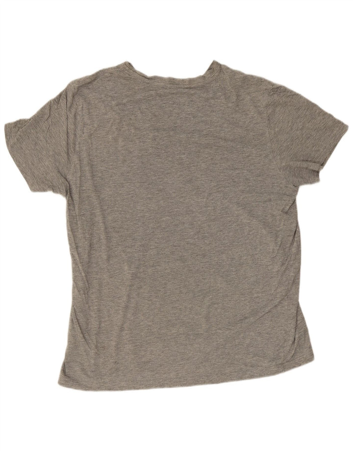 Camiseta masculina estampada Champion grande cinza