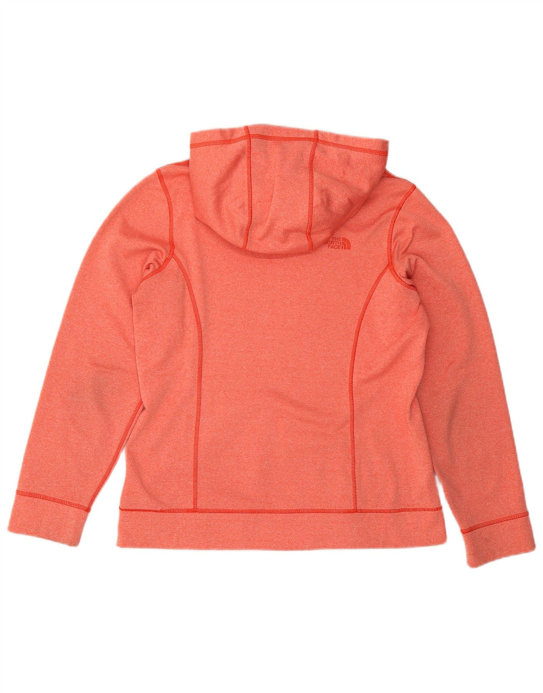 Jumper feminino com capuz gráfico THE NORTH FACE Reino Unido 14 grande poliéster laranja