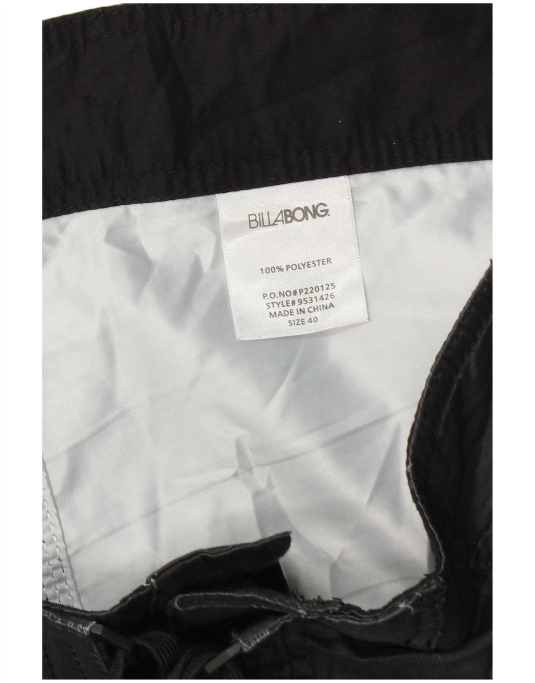 Shorts de natação masculino Billabong XL preto xadrez poliéster