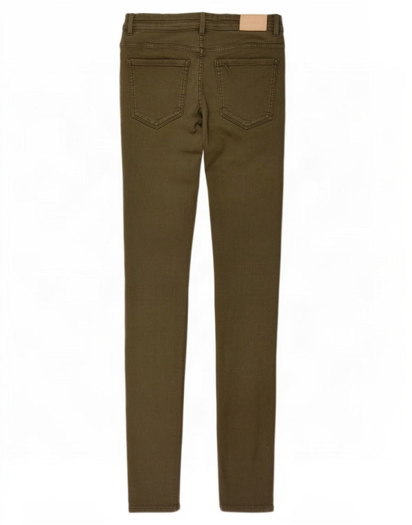 Zara Womens Trafaluc Skinny Jeans EU 40 Médio W30 L32 Algodão Cáqui