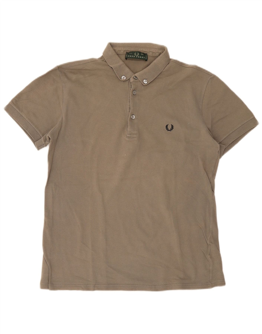 Camisa polo masculina Fred Perry XL cinza algodão