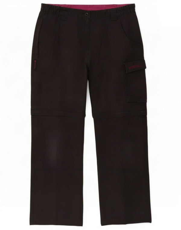 Calças cargo femininas Mountain Warehouse UK 12 Médio W30 L27 Preto