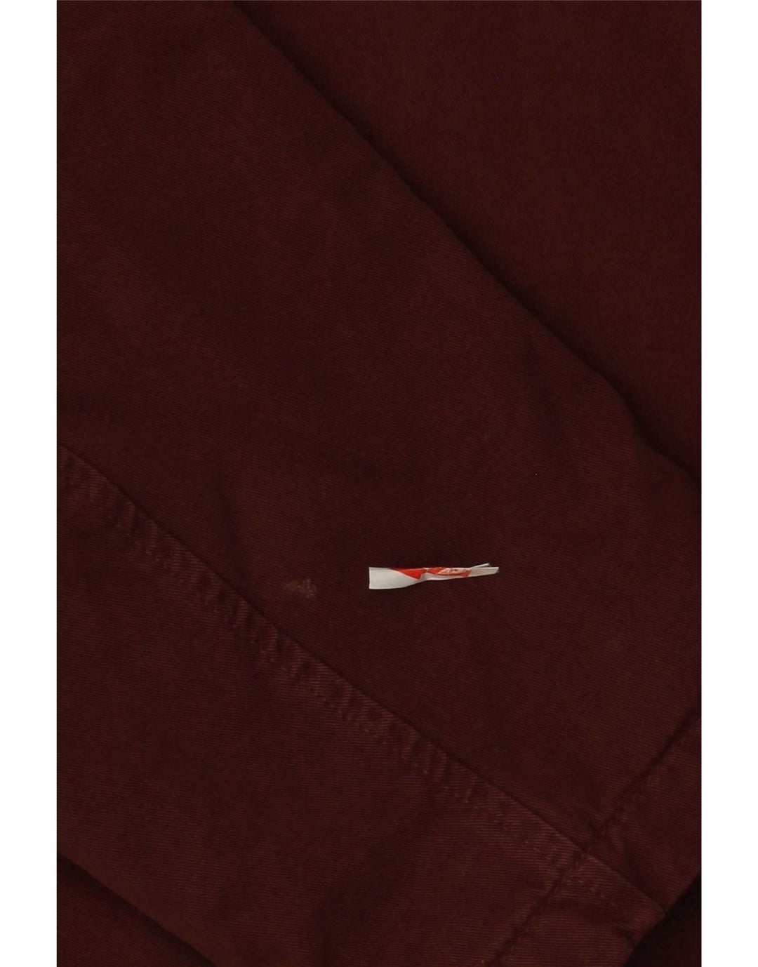 Zara Mens Bomber Jacket UK 40 Grande Algodão Borgonha