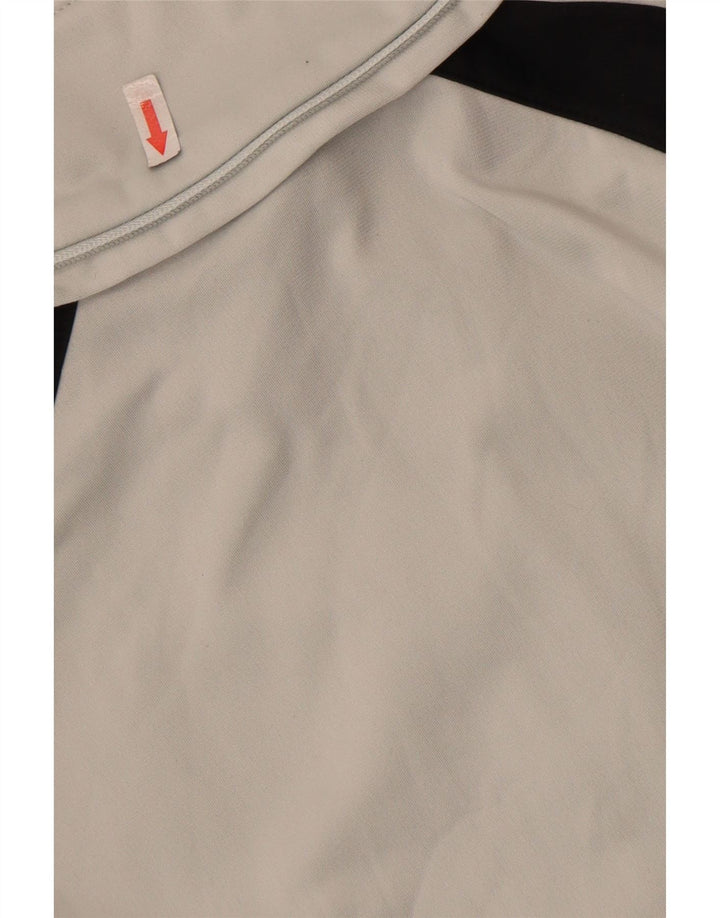 Champion Mens Treino Top Jaqueta Pequena Cinza Colourblock Poliéster