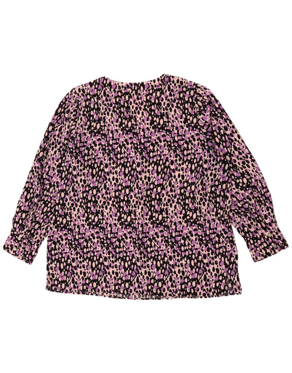 Blusa feminina MARKS & SPENCER UK 18 XL estampa animal multicolorida