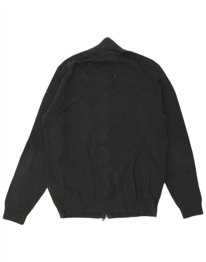 Suéter cardigã masculino Massimo Dutti algodão verde médio