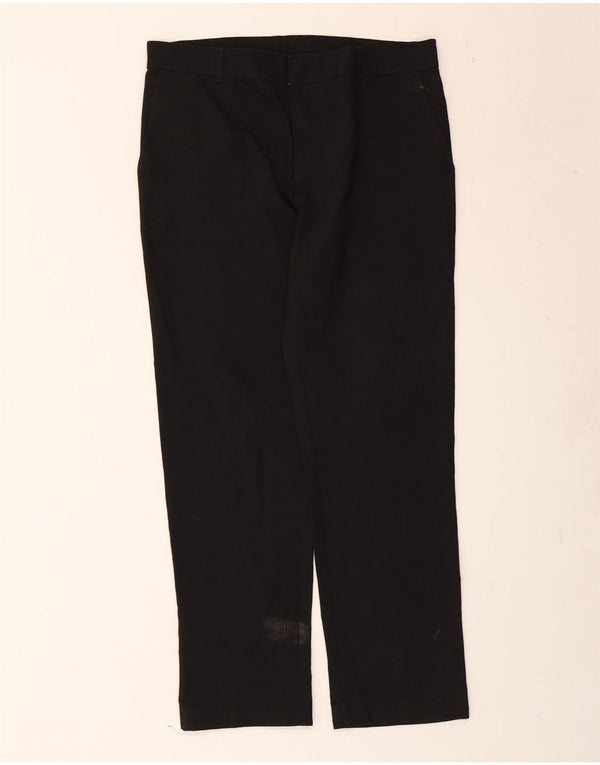 Calças Chino retas para meninos Marks & Spencer 15-16 anos W34 L28 pretas